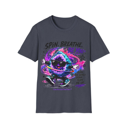 Geo Rocks the 'Tism Teen Stimming Geode "Spin. Breathe. Be You." Tee - Geo Rocks The 'Tism