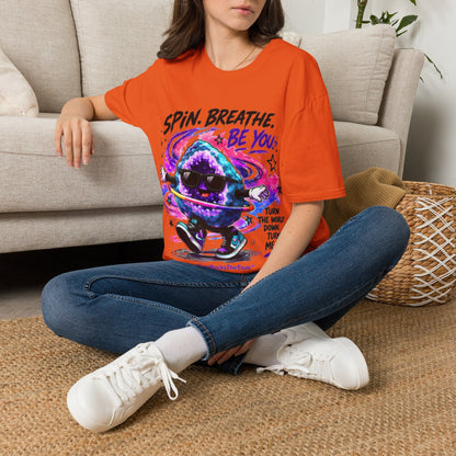 Geo Rocks the 'Tism Teen Stimming Geode "Spin. Breathe. Be You." Tee - Geo Rocks The 'Tism