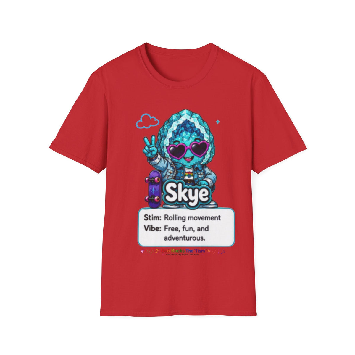 Geo Rocks the 'Tism Teen Stimming Geode "Spin. Breathe. Be You." Tee - Geo Rocks The 'Tism