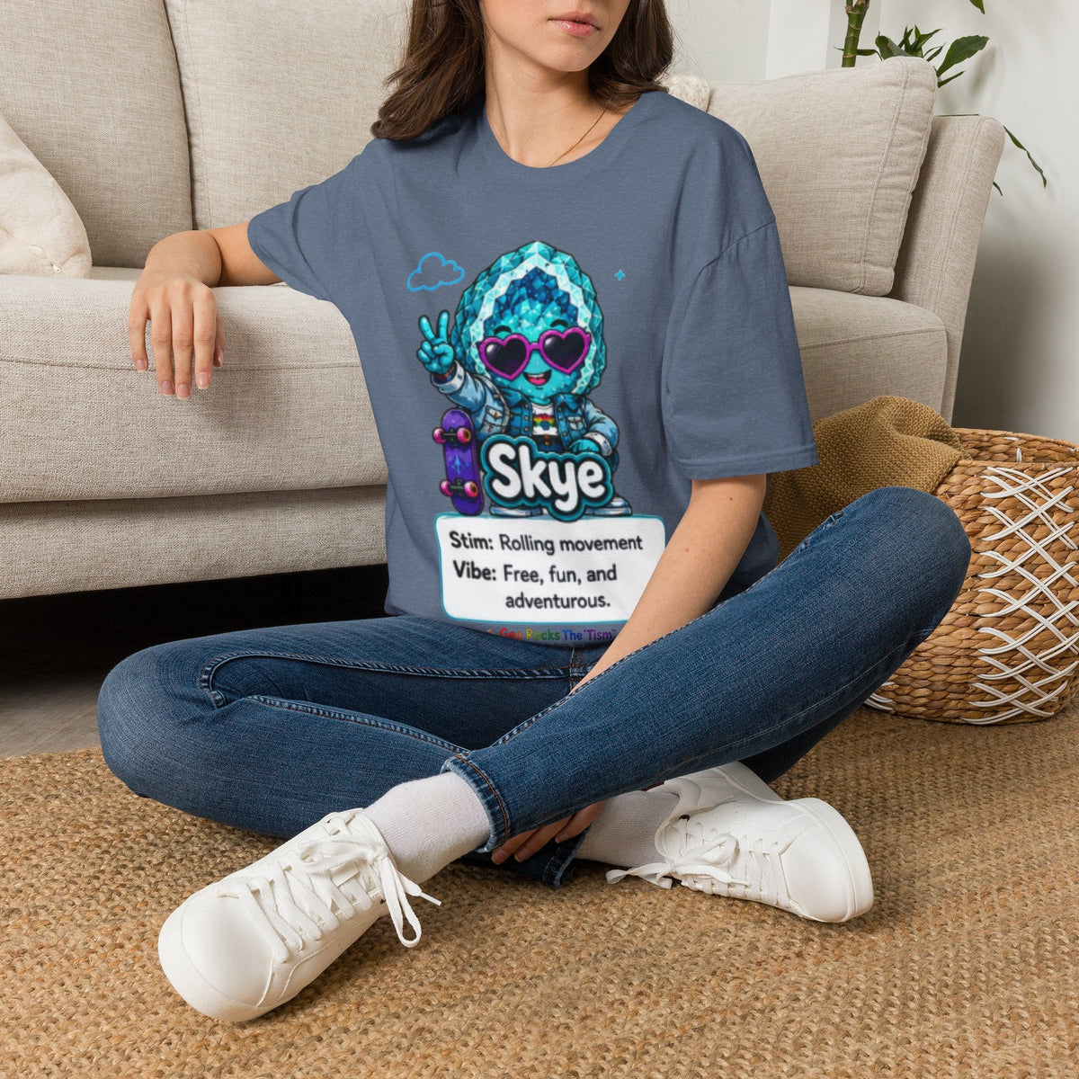 Geo Rocks the 'Tism Teen Stimming Geode "Spin. Breathe. Be You." Tee - Geo Rocks The 'Tism