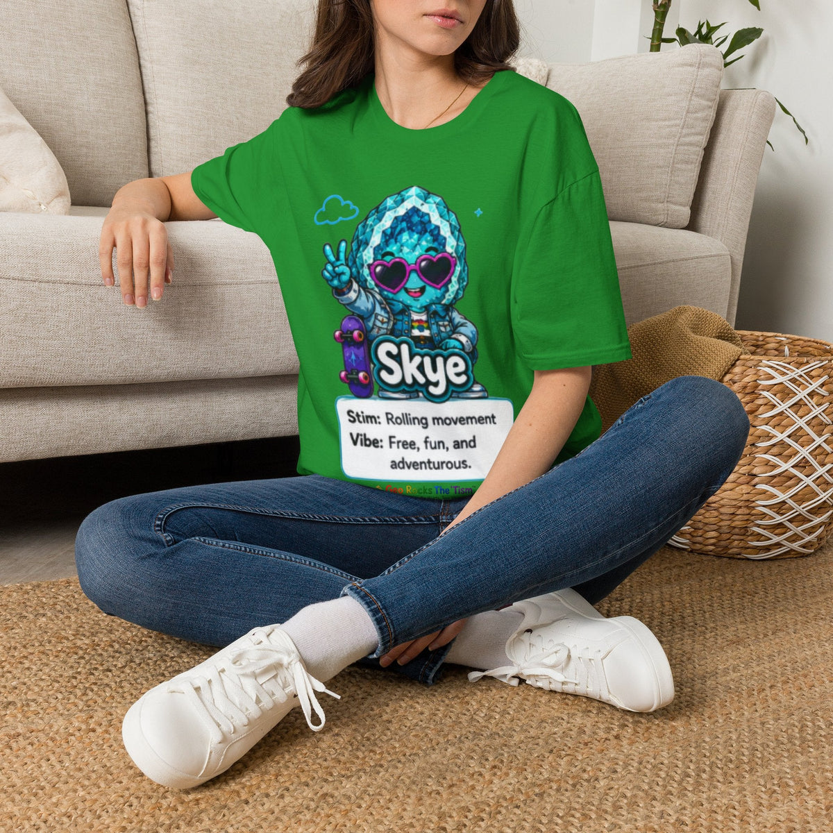 Geo Rocks the 'Tism Teen Stimming Geode "Spin. Breathe. Be You." Tee - Geo Rocks The 'Tism