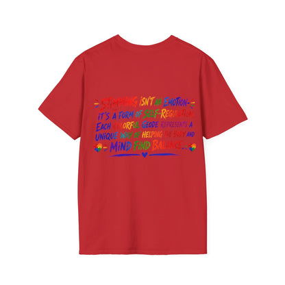 Geo Rocks the 'Tism Teen Stimming Geode "Spin. Breathe. Be You." Tee - Geo Rocks The 'Tism