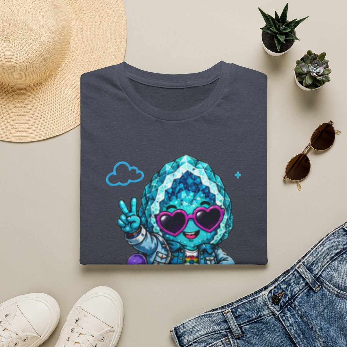Geo Rocks the 'Tism Teen Stimming Geode "Spin. Breathe. Be You." Tee - Geo Rocks The 'Tism
