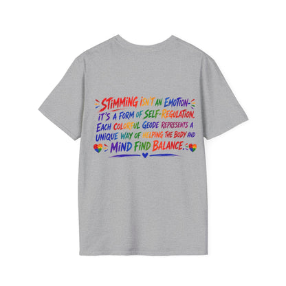 Geo Rocks the 'Tism Teen Stimming Geode "Spin. Breathe. Be You." Tee - Geo Rocks The 'Tism
