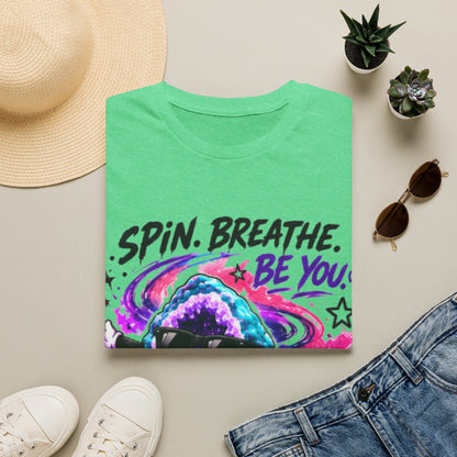 Geo Rocks the 'Tism Teen Stimming Geode "Spin. Breathe. Be You." Tee - Geo Rocks The 'Tism