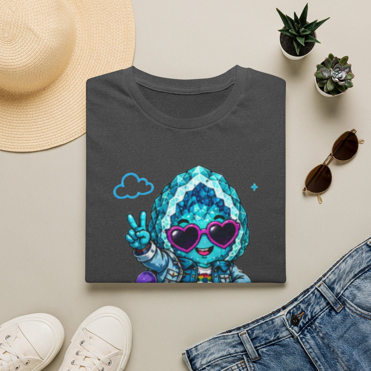 Geo Rocks the 'Tism Teen Stimming Geode "Spin. Breathe. Be You." Tee - Geo Rocks The 'Tism