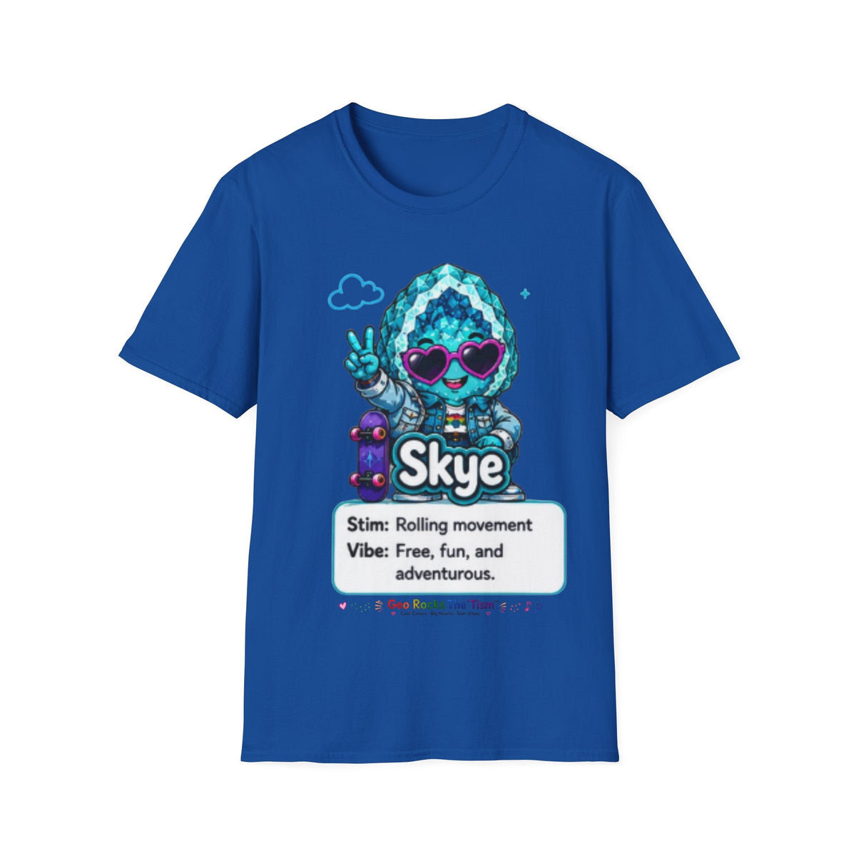 Geo Rocks the 'Tism Teen Stimming Geode "Spin. Breathe. Be You." Tee - Geo Rocks The 'Tism