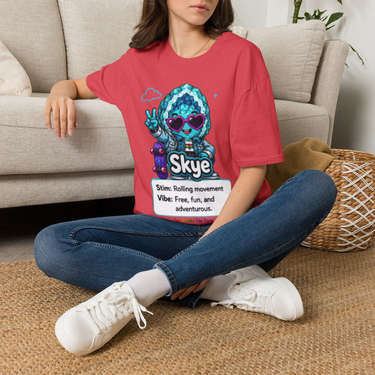 Geo Rocks the 'Tism Teen Stimming Geode "Spin. Breathe. Be You." Tee - Geo Rocks The 'Tism