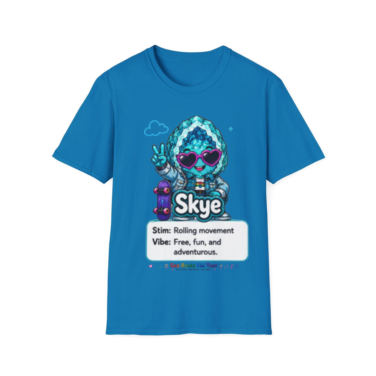 Geo Rocks the 'Tism Teen Stimming Geode "Spin. Breathe. Be You." Tee - Geo Rocks The 'Tism