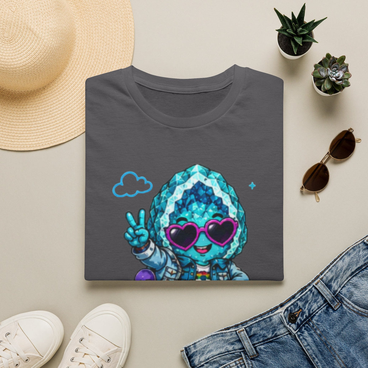 Geo Rocks the 'Tism Teen Stimming Geode "Spin. Breathe. Be You." Tee - Geo Rocks The 'Tism