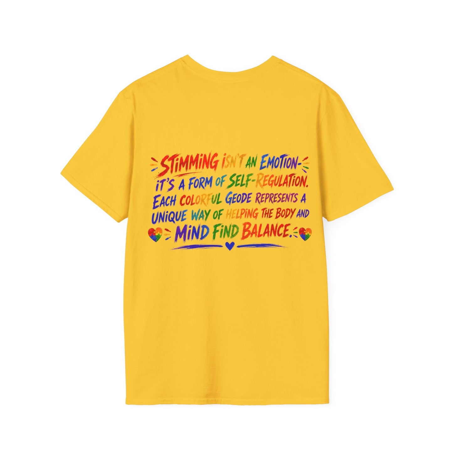 Geo Rocks the 'Tism Teen Stimming Geode "Spin. Breathe. Be You." Tee - Geo Rocks The 'Tism