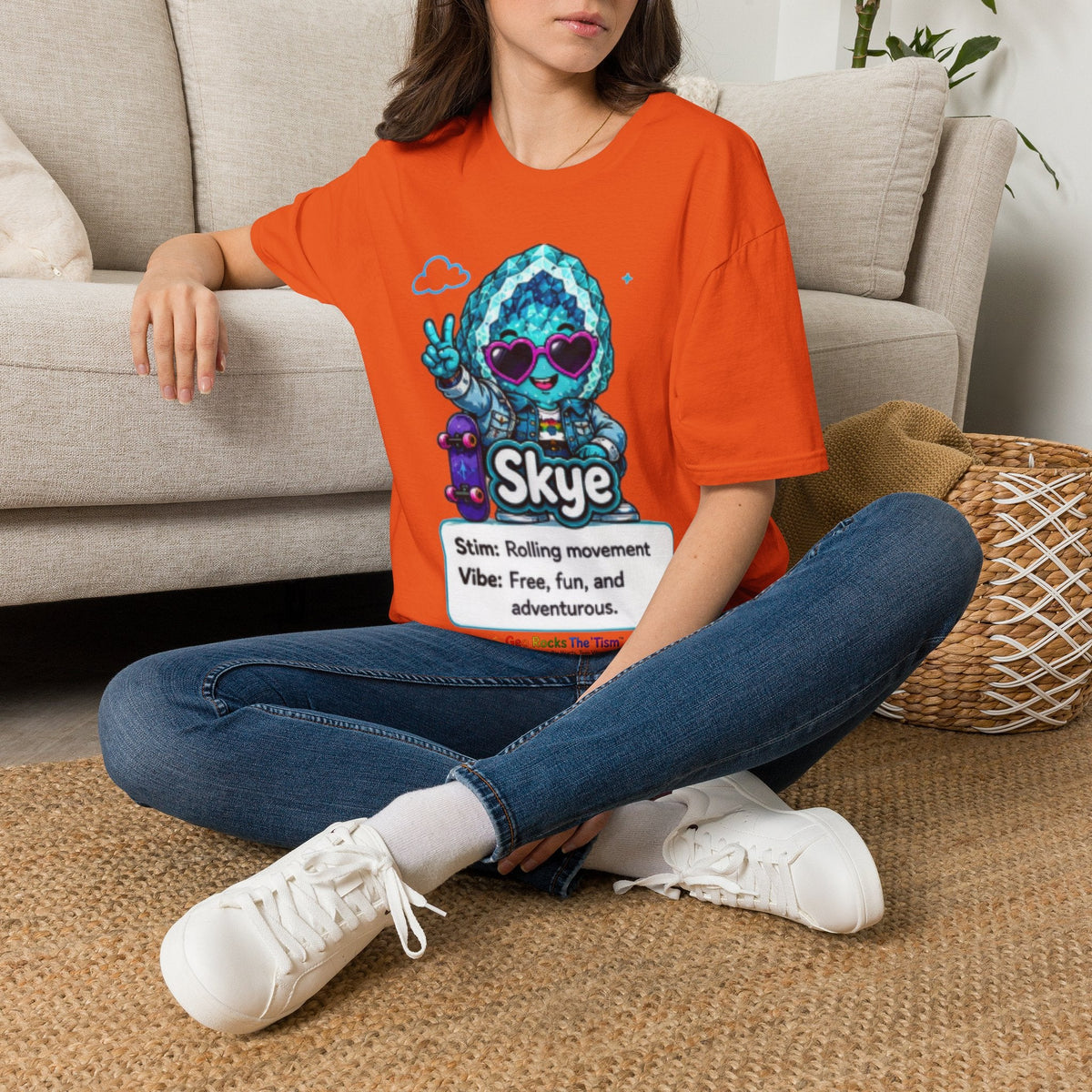 Geo Rocks the 'Tism Teen Stimming Geode "Spin. Breathe. Be You." Tee - Geo Rocks The 'Tism
