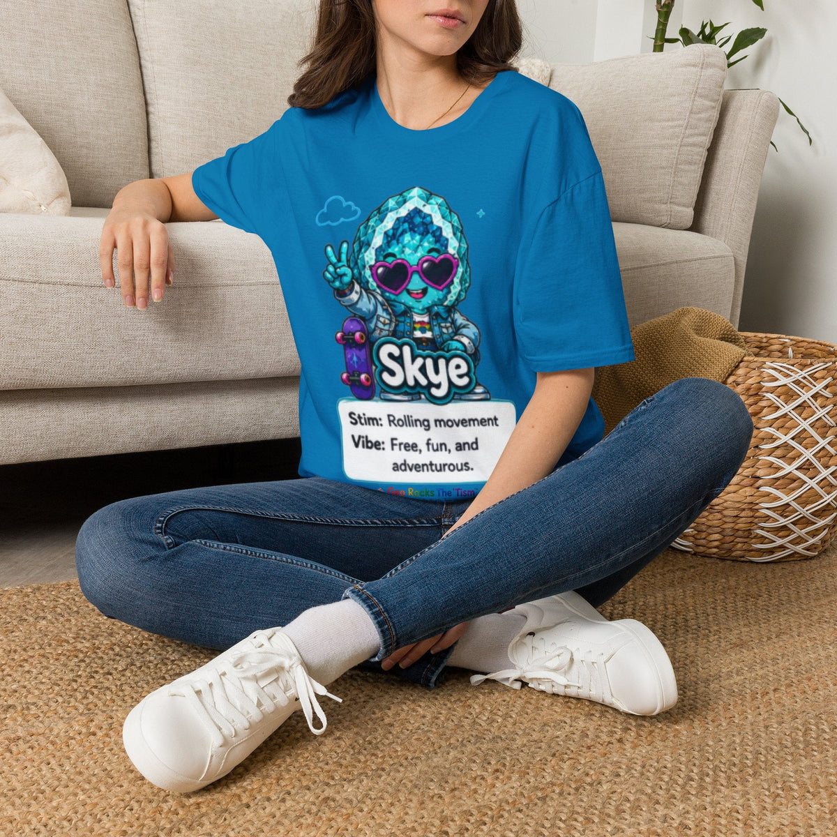 Geo Rocks the 'Tism Teen Stimming Geode "Spin. Breathe. Be You." Tee - Geo Rocks The 'Tism