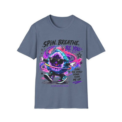 Geo Rocks the 'Tism Teen Stimming Geode "Spin. Breathe. Be You." Tee - Geo Rocks The 'Tism