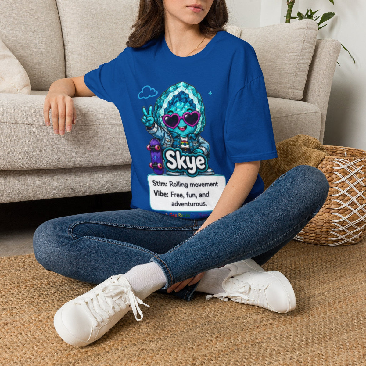Geo Rocks the 'Tism Teen Stimming Geode "Spin. Breathe. Be You." Tee - Geo Rocks The 'Tism
