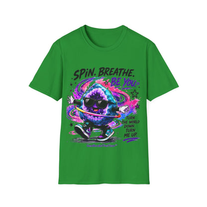 Geo Rocks the 'Tism Teen Stimming Geode "Spin. Breathe. Be You." Tee - Geo Rocks The 'Tism