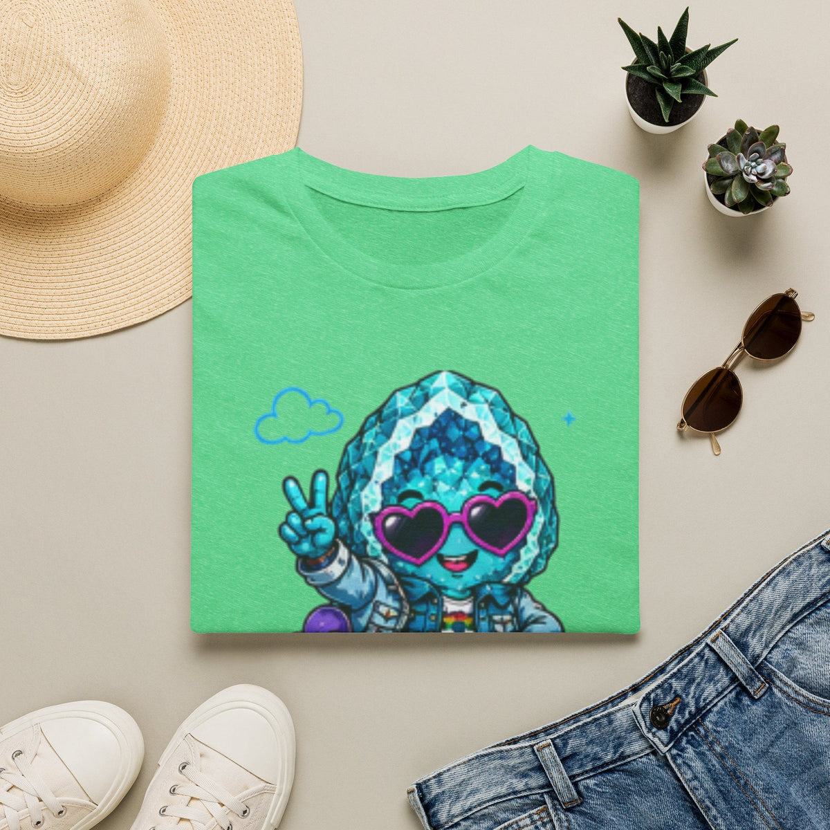 Geo Rocks the 'Tism Teen Stimming Geode "Spin. Breathe. Be You." Tee - Geo Rocks The 'Tism