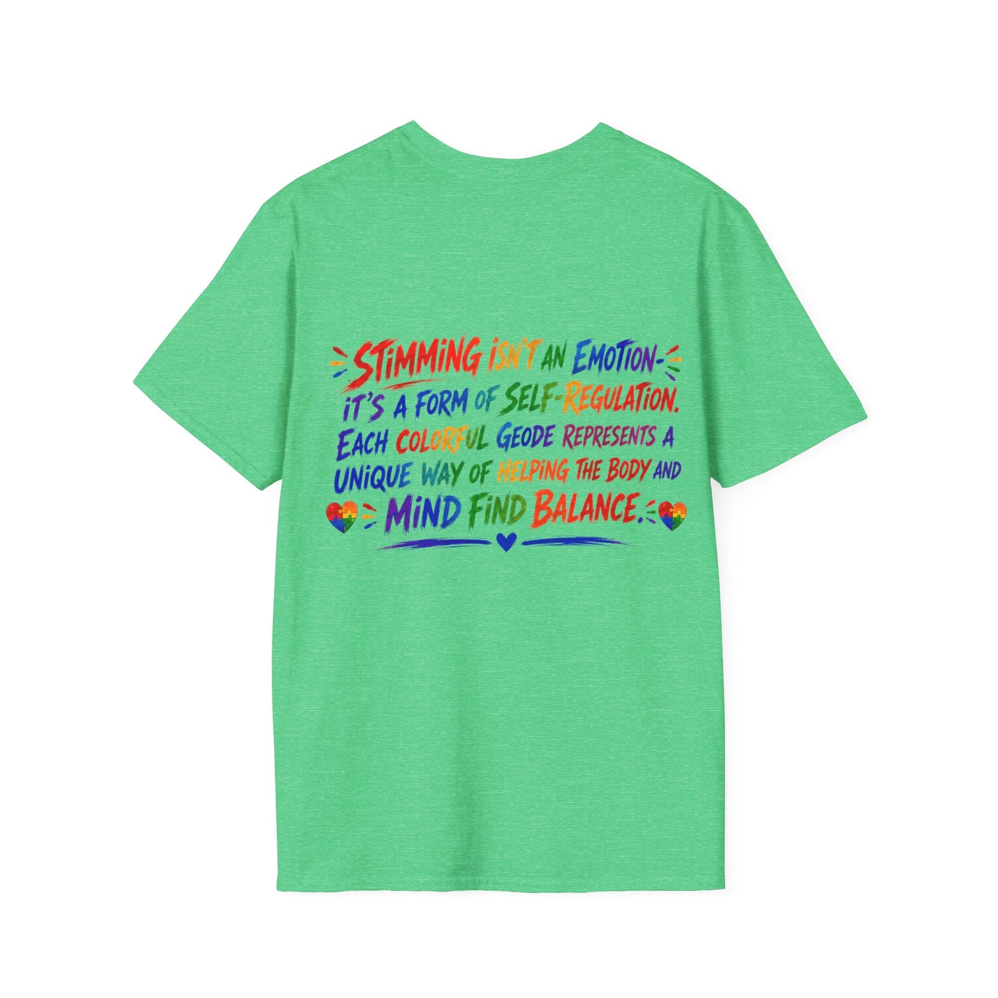Geo Rocks the 'Tism Teen Stimming Geode "Spin. Breathe. Be You." Tee - Geo Rocks The 'Tism