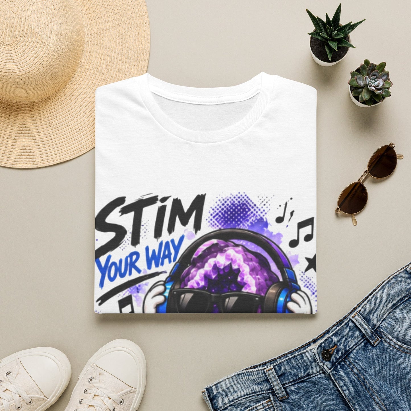 Geo Rocks the 'Tism Teen Stimming Geode "Stim Your Way" Tee - Geo Rocks The 'Tism