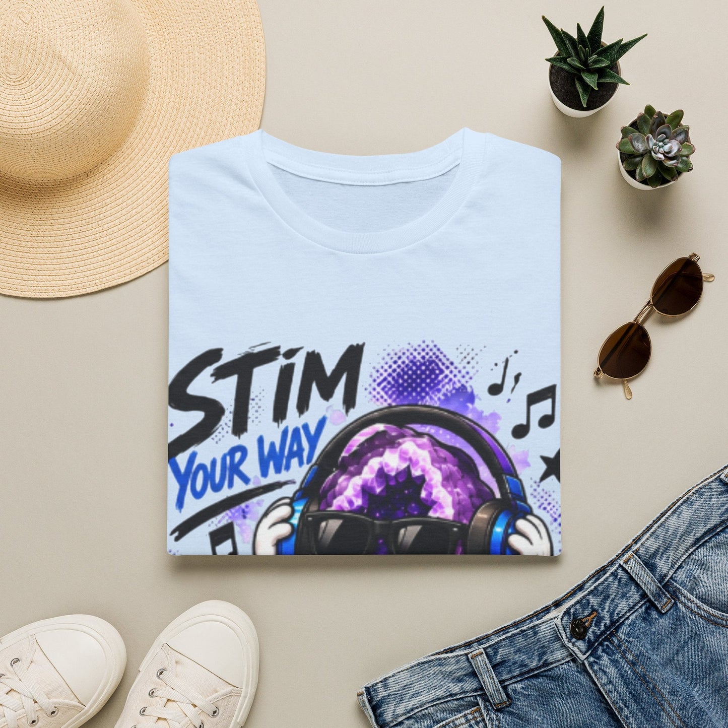 Geo Rocks the 'Tism Teen Stimming Geode "Stim Your Way" Tee - Geo Rocks The 'Tism