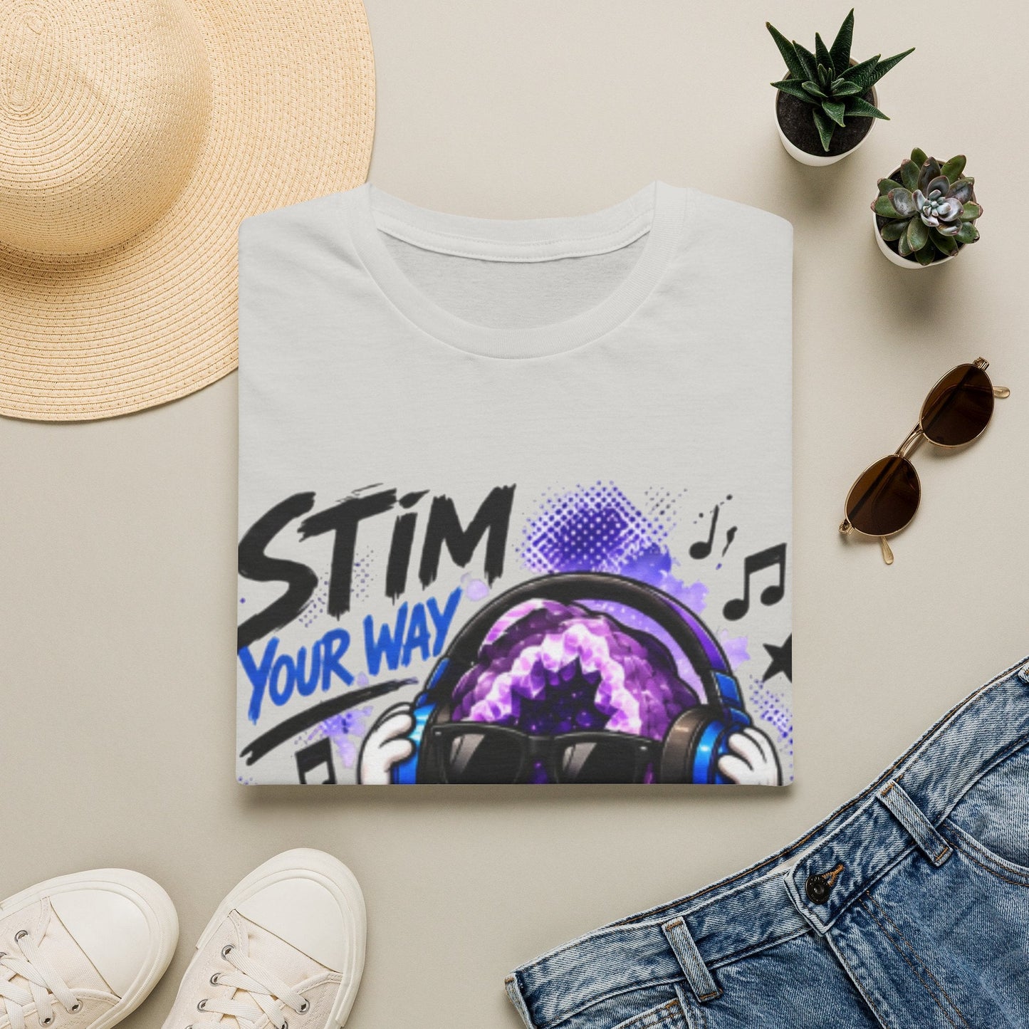 Geo Rocks the 'Tism Teen Stimming Geode "Stim Your Way" Tee - Geo Rocks The 'Tism
