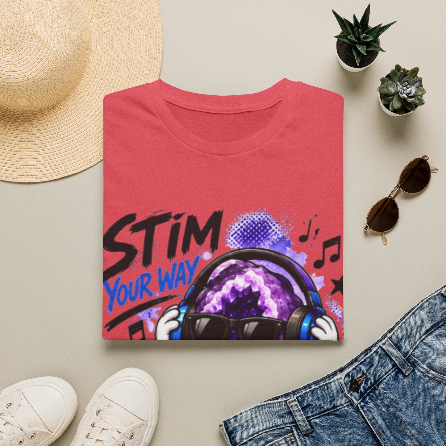 Geo Rocks the 'Tism Teen Stimming Geode "Stim Your Way" Tee - Geo Rocks The 'Tism