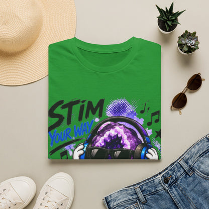 Geo Rocks the 'Tism Teen Stimming Geode "Stim Your Way" Tee - Geo Rocks The 'Tism