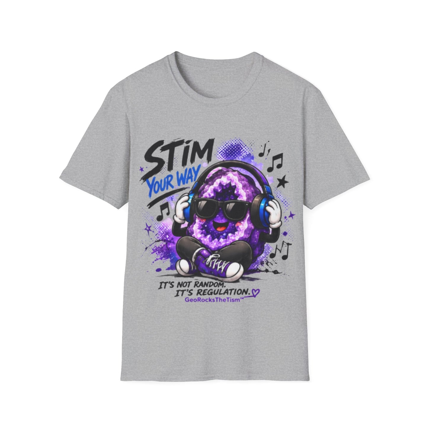 Geo Rocks the 'Tism Teen Stimming Geode "Stim Your Way" Tee - Geo Rocks The 'Tism