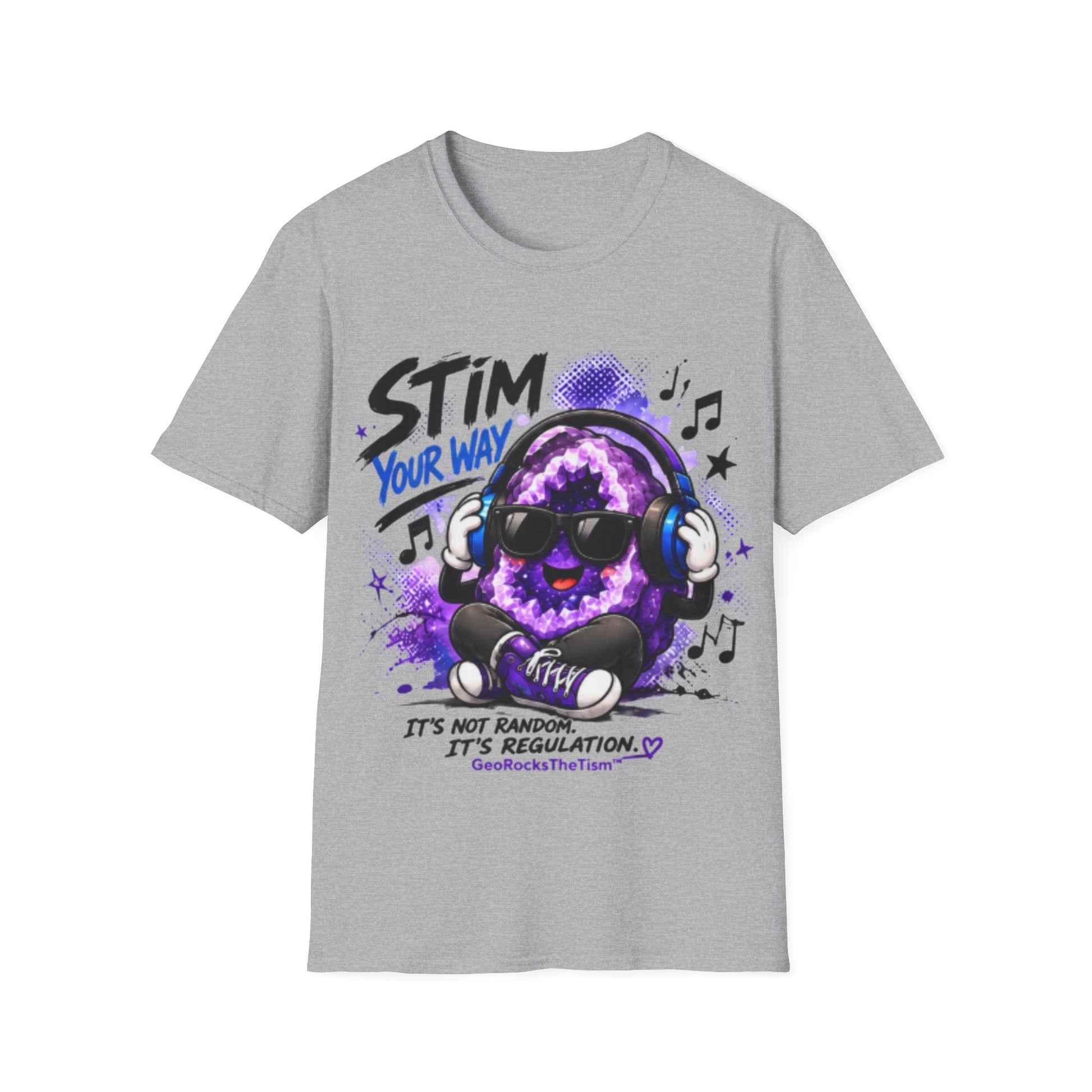 Geo Rocks the 'Tism Teen Stimming Geode "Stim Your Way" Tee - Geo Rocks The 'Tism