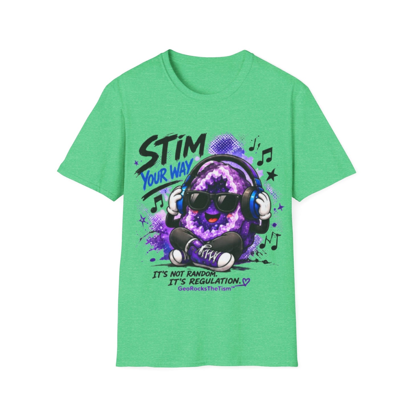 Geo Rocks the 'Tism Teen Stimming Geode "Stim Your Way" Tee - Geo Rocks The 'Tism
