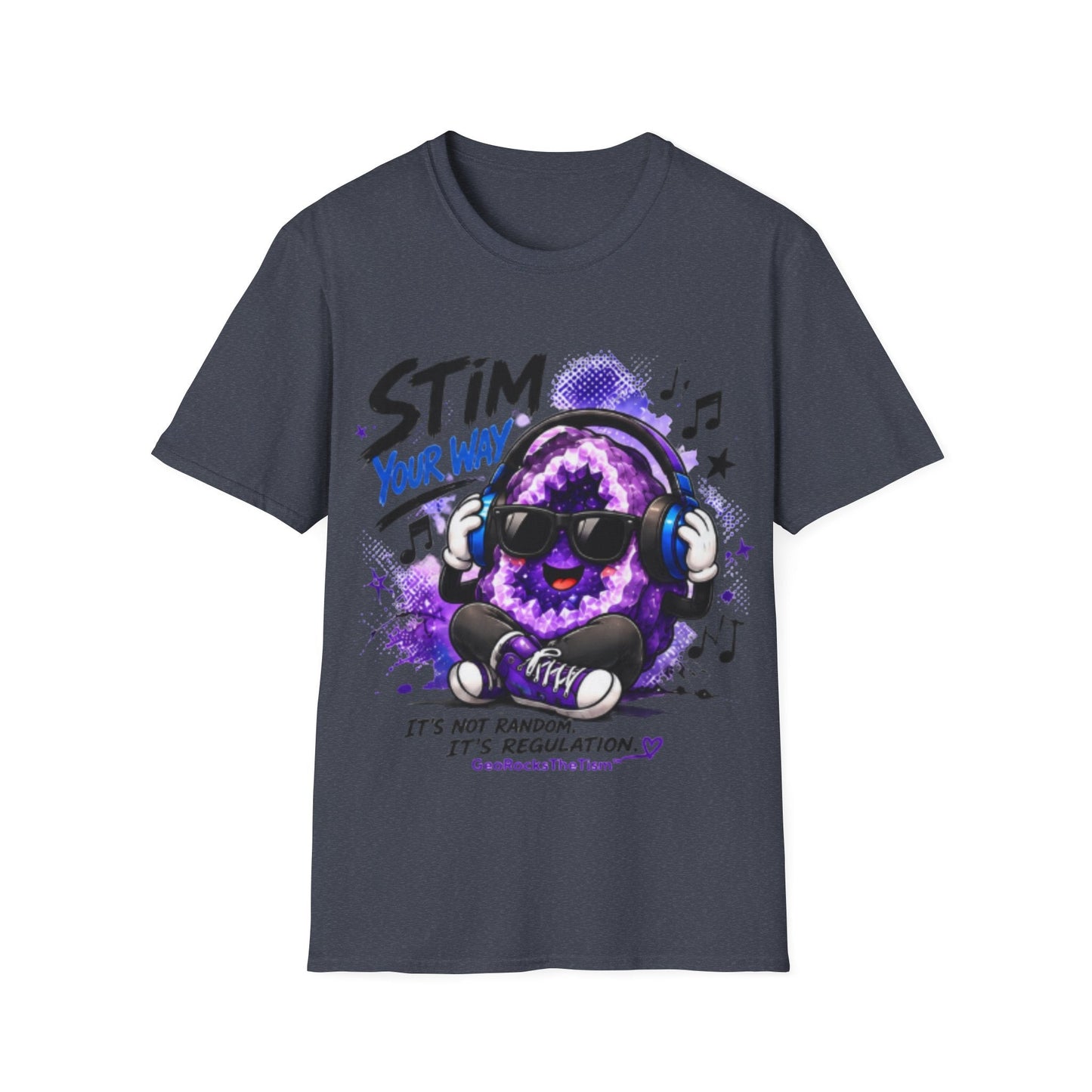 Geo Rocks the 'Tism Teen Stimming Geode "Stim Your Way" Tee - Geo Rocks The 'Tism