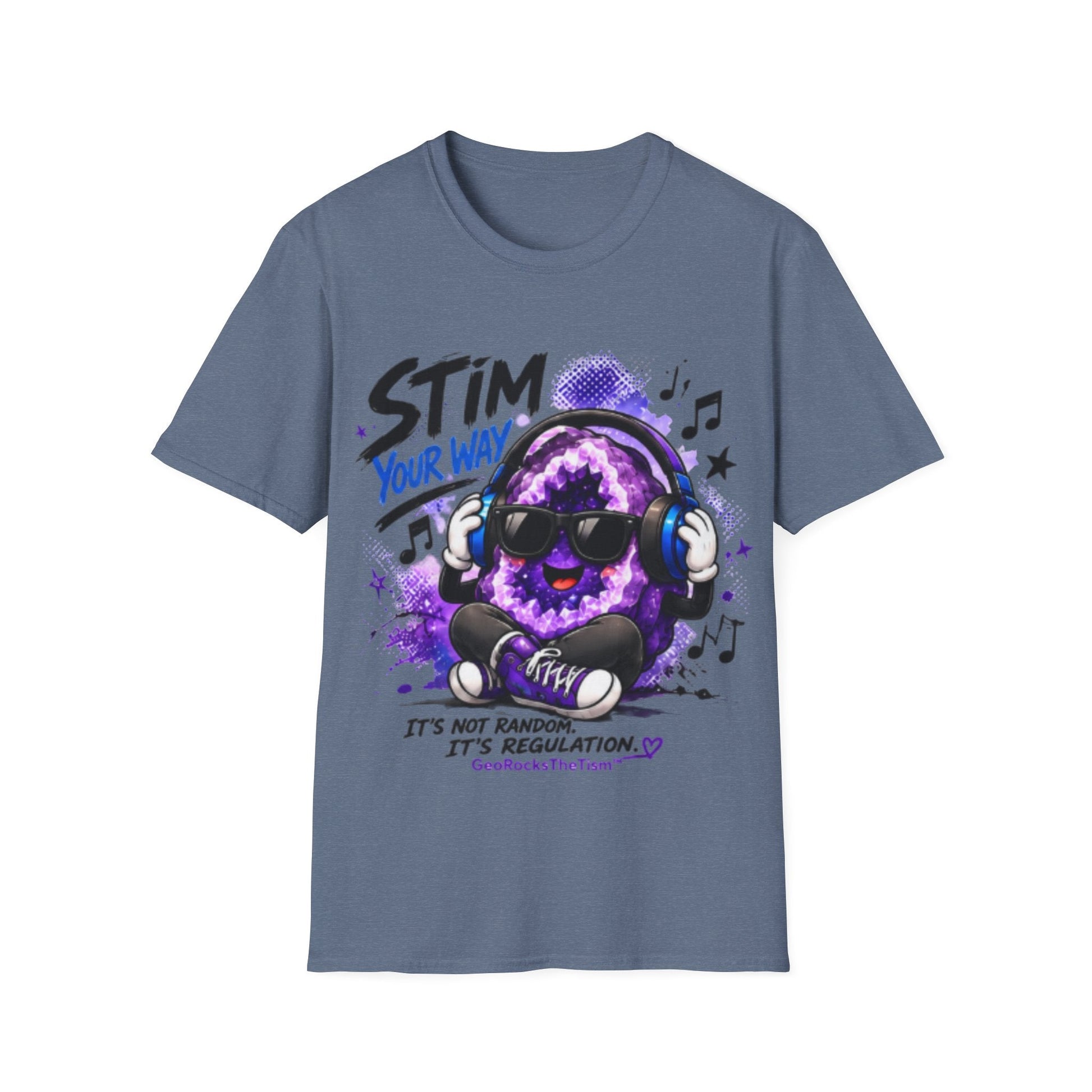 Geo Rocks the 'Tism Teen Stimming Geode "Stim Your Way" Tee - Geo Rocks The 'Tism