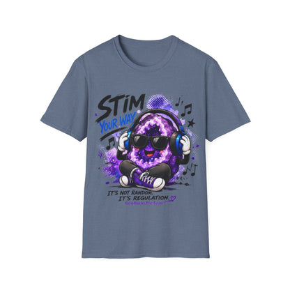 Geo Rocks the 'Tism Teen Stimming Geode "Stim Your Way" Tee - Geo Rocks The 'Tism