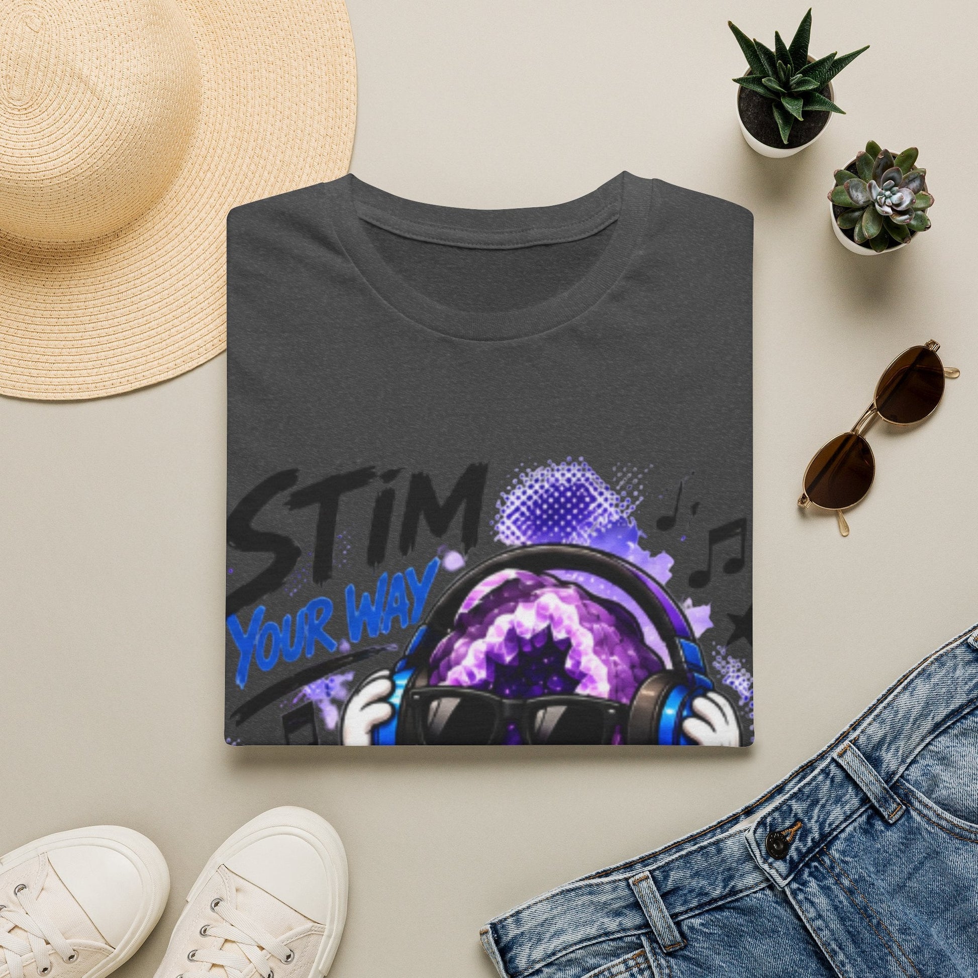 Geo Rocks the 'Tism Teen Stimming Geode "Stim Your Way" Tee - Geo Rocks The 'Tism