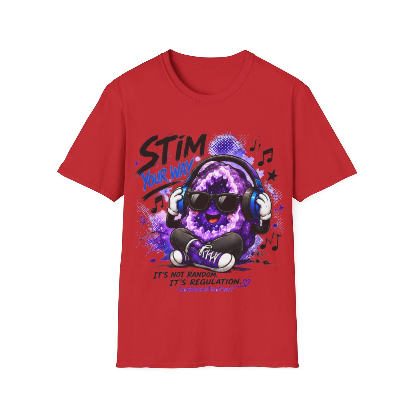 Geo Rocks the 'Tism Teen Stimming Geode "Stim Your Way" Tee - Geo Rocks The 'Tism
