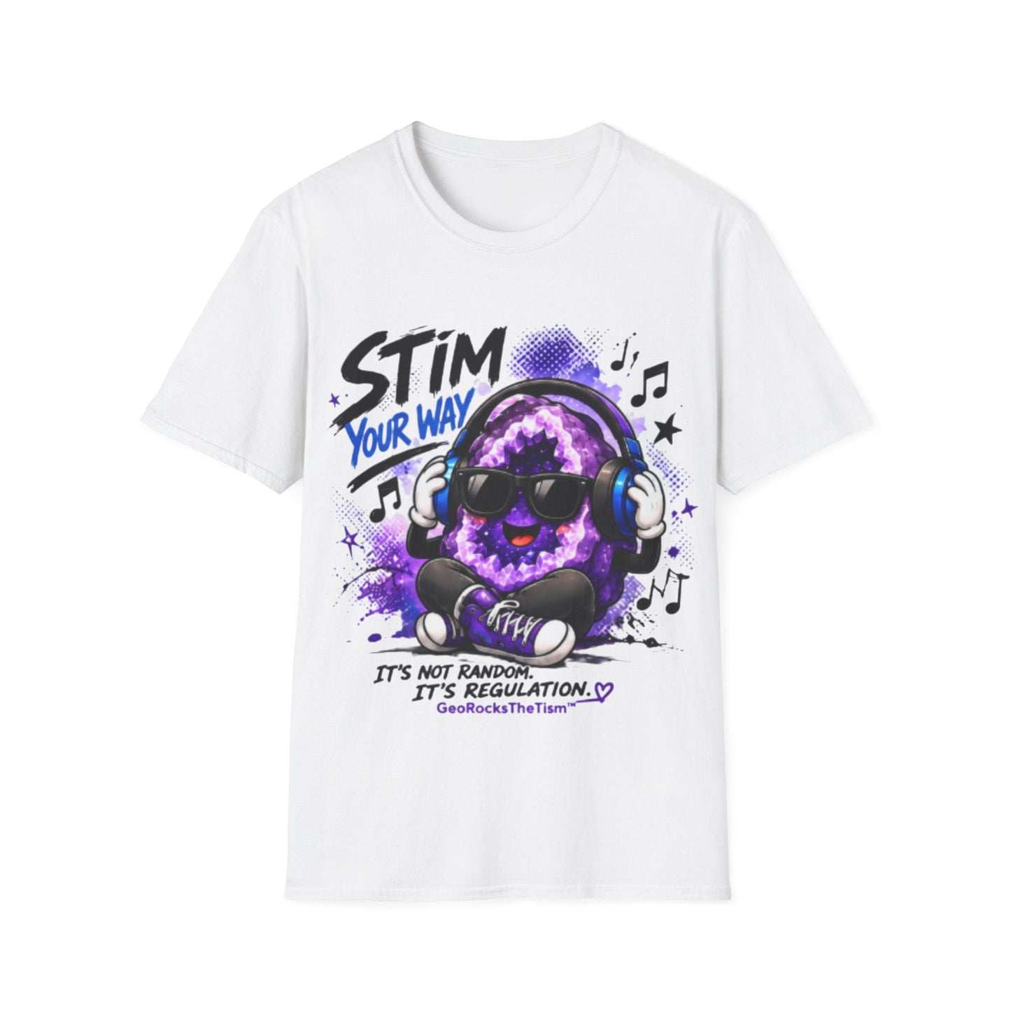 Geo Rocks the 'Tism Teen Stimming Geode "Stim Your Way" Tee - Geo Rocks The 'Tism