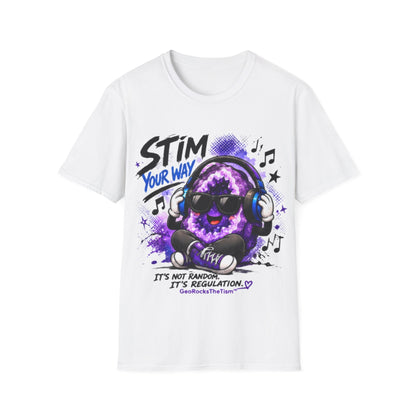 Geo Rocks the 'Tism Teen Stimming Geode "Stim Your Way" Tee - Geo Rocks The 'Tism