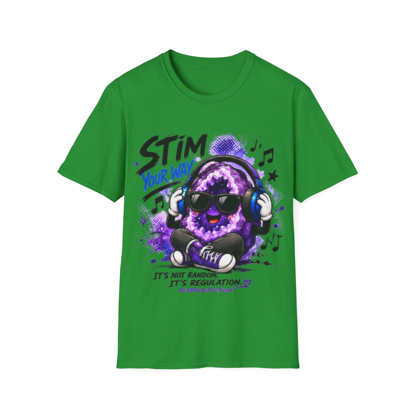 Geo Rocks the 'Tism Teen Stimming Geode "Stim Your Way" Tee - Geo Rocks The 'Tism