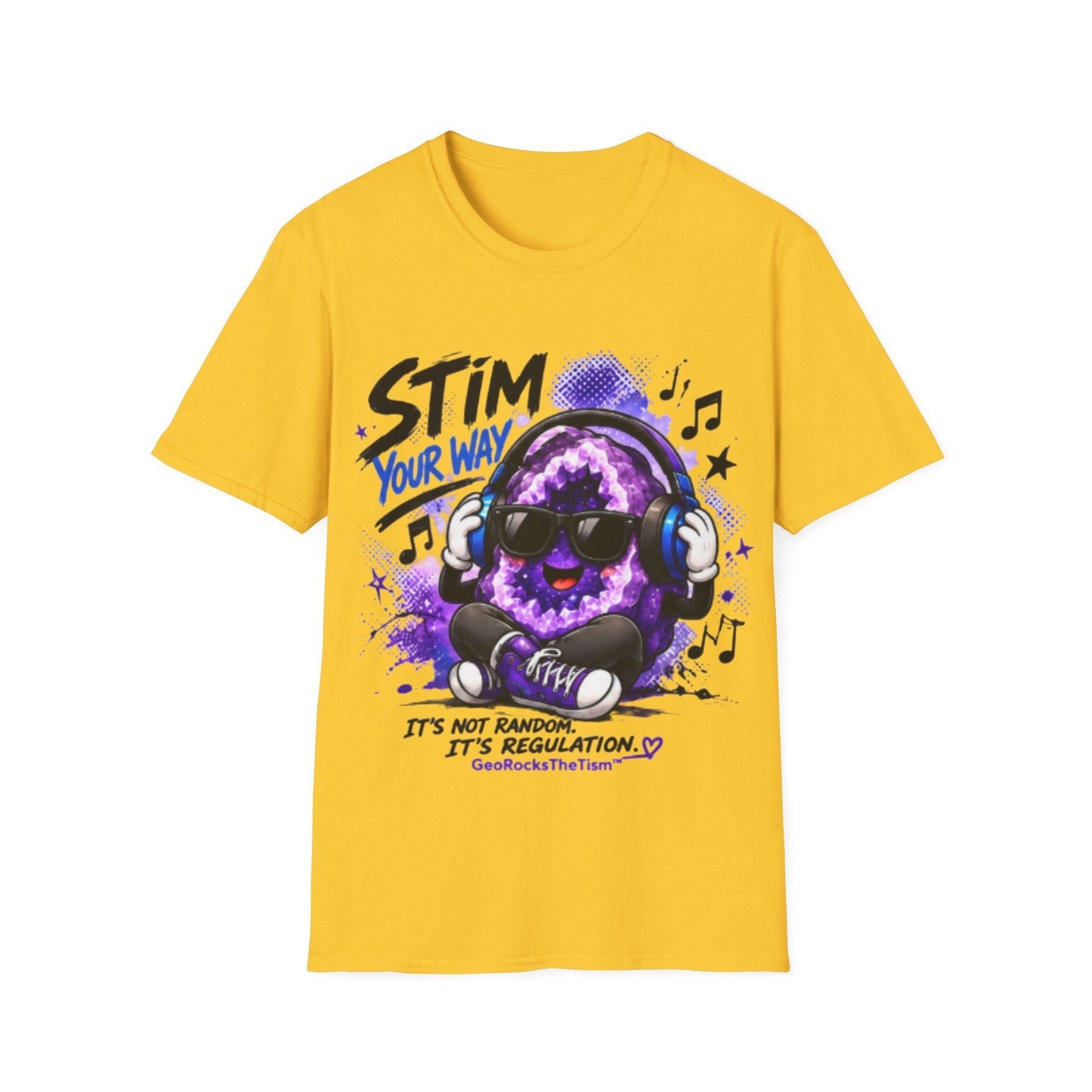 Geo Rocks the 'Tism Teen Stimming Geode "Stim Your Way" Tee - Geo Rocks The 'Tism
