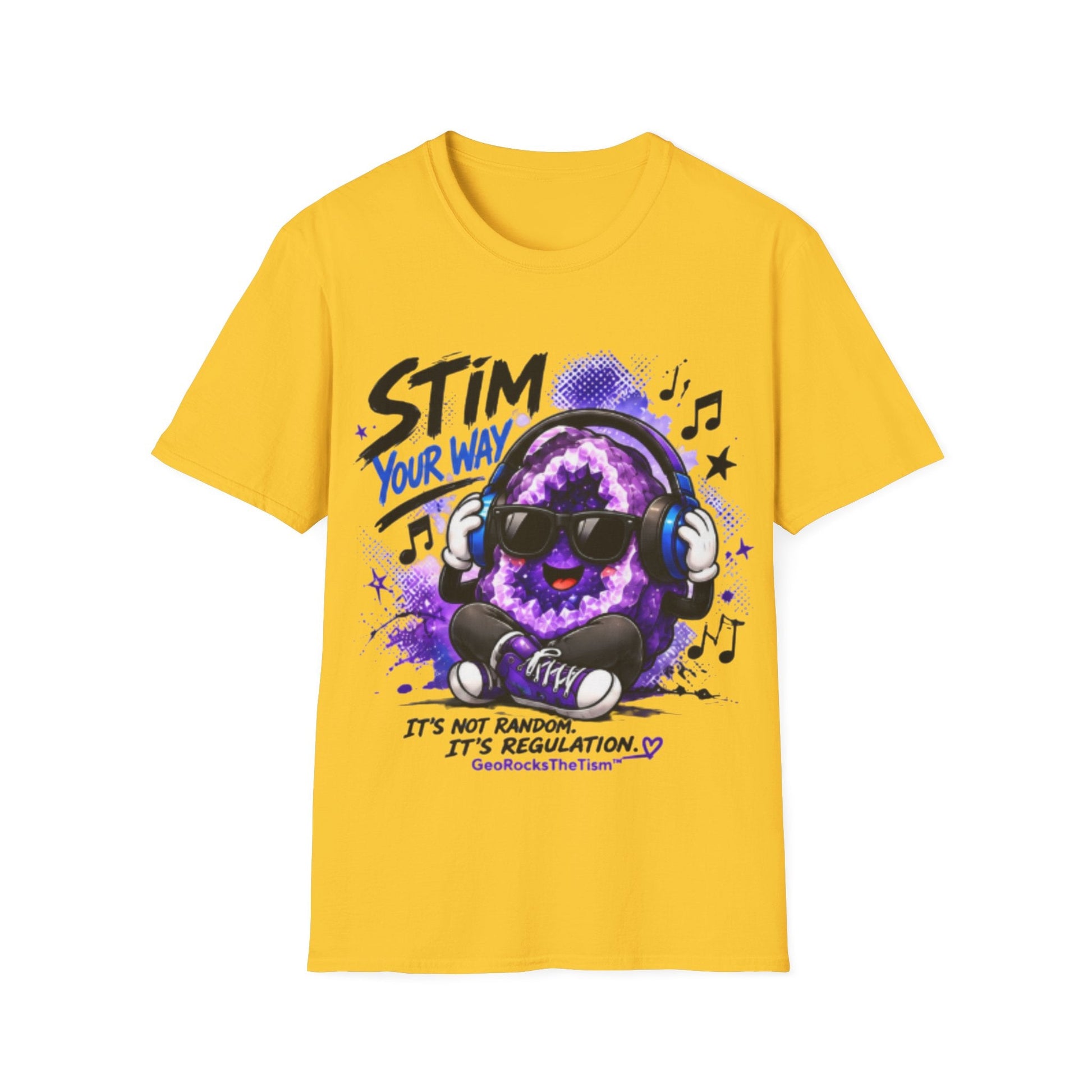 Geo Rocks the 'Tism Teen Stimming Geode "Stim Your Way" Tee - Geo Rocks The 'Tism