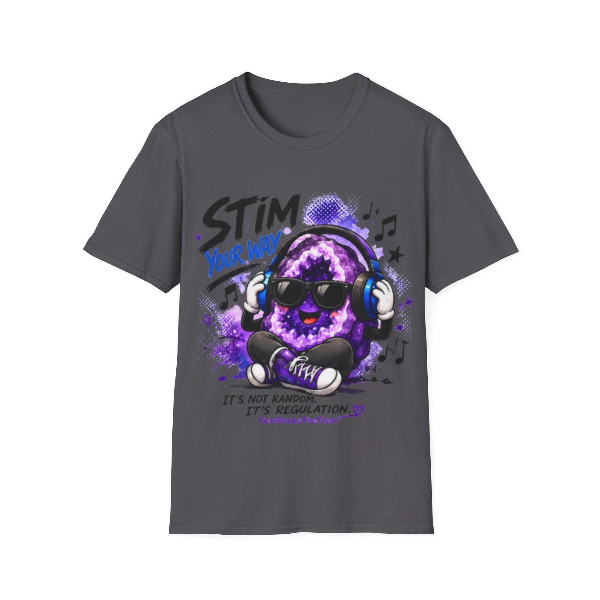 Geo Rocks the 'Tism Teen Stimming Geode "Stim Your Way" Tee - Geo Rocks The 'Tism