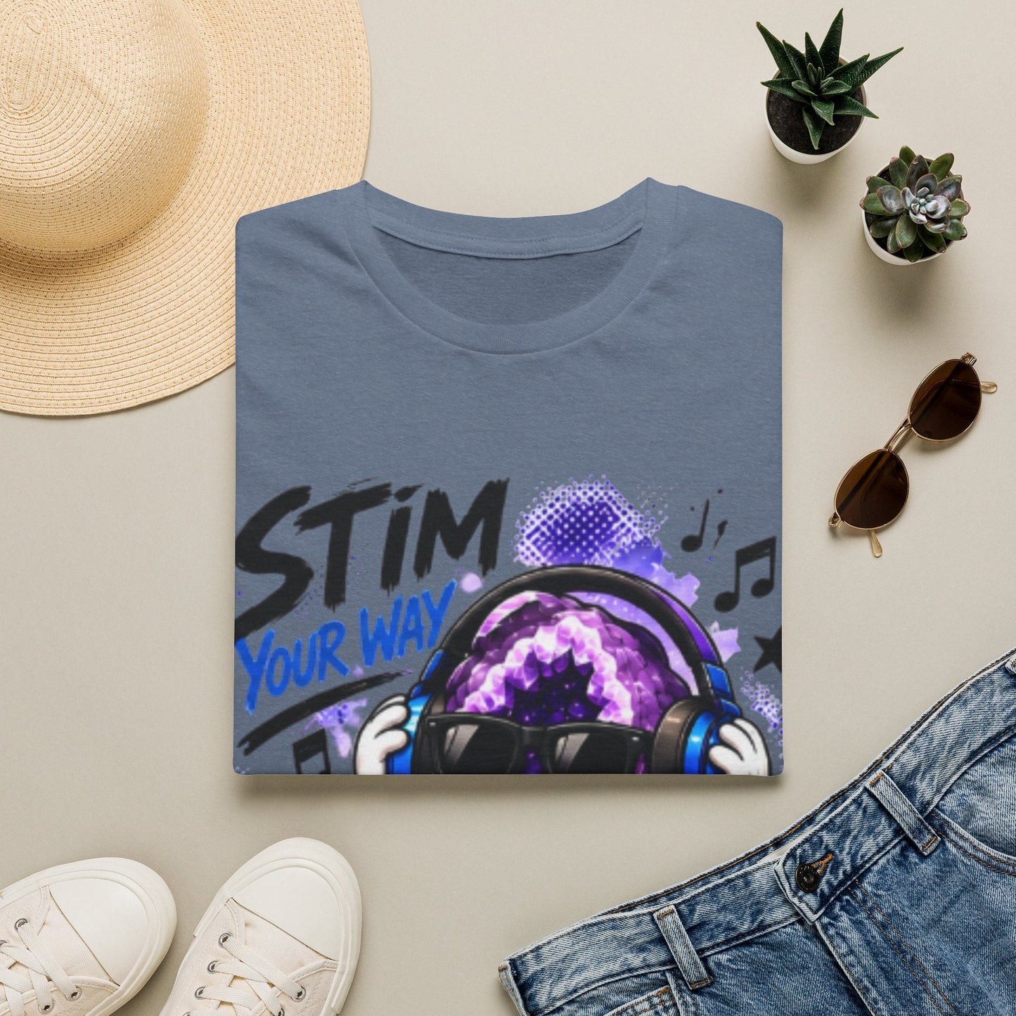 Geo Rocks the 'Tism Teen Stimming Geode "Stim Your Way" Tee - Geo Rocks The 'Tism