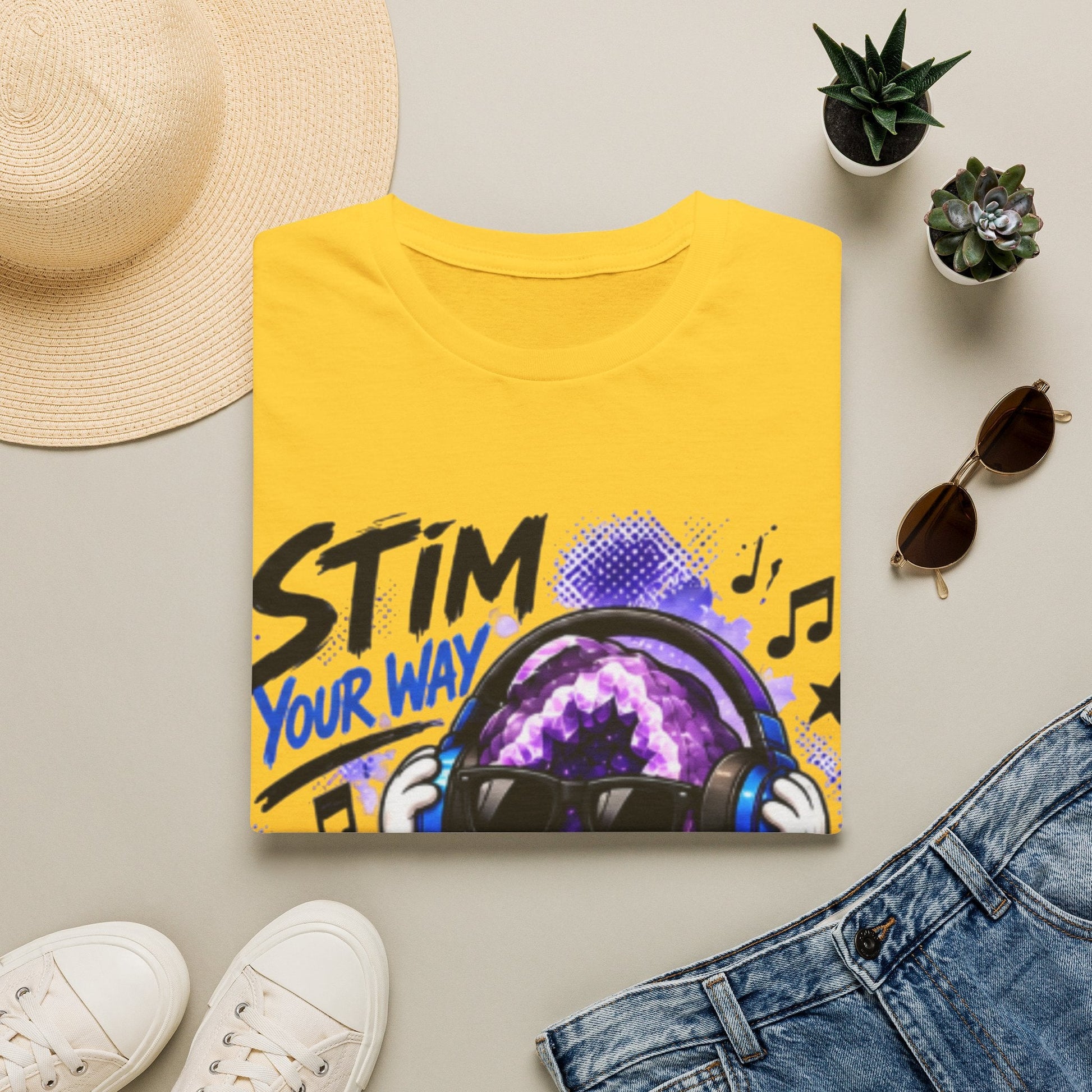 Geo Rocks the 'Tism Teen Stimming Geode "Stim Your Way" Tee - Geo Rocks The 'Tism