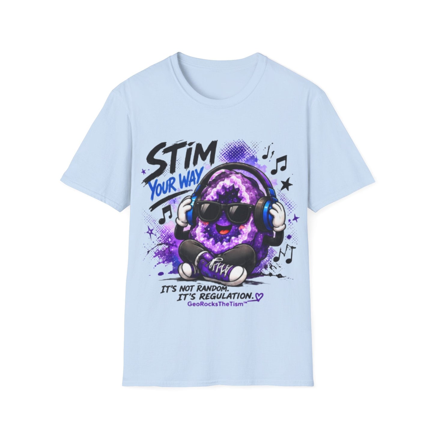 Geo Rocks the 'Tism Teen Stimming Geode "Stim Your Way" Tee - Geo Rocks The 'Tism