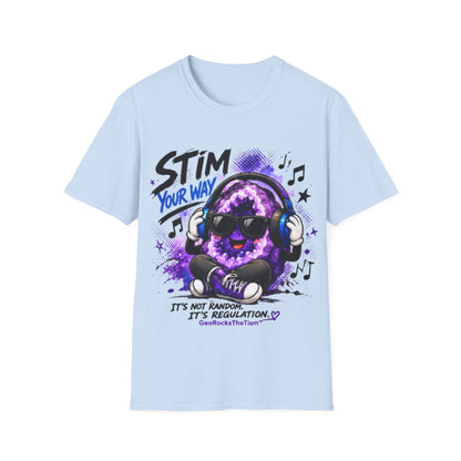 Geo Rocks the 'Tism Teen Stimming Geode "Stim Your Way" Tee - Geo Rocks The 'Tism