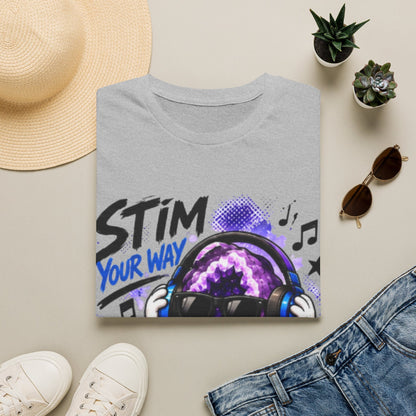 Geo Rocks the 'Tism Teen Stimming Geode "Stim Your Way" Tee - Geo Rocks The 'Tism