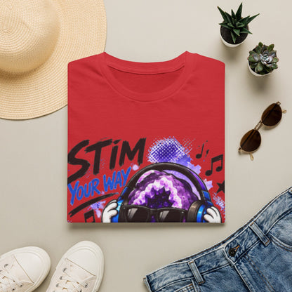 Geo Rocks the 'Tism Teen Stimming Geode "Stim Your Way" Tee - Geo Rocks The 'Tism