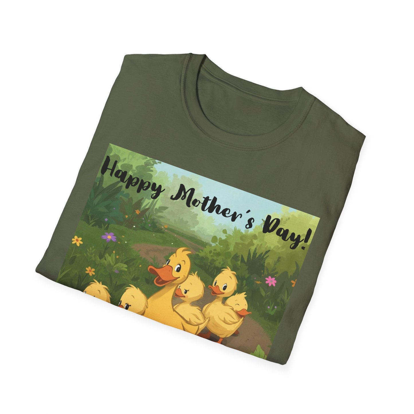 "Happy Mother's Day" Duck Family T-Shirt - Cute Duckling Graphic Tee for Mom | Sizes S–3XL - Geo Rocks The 'Tism