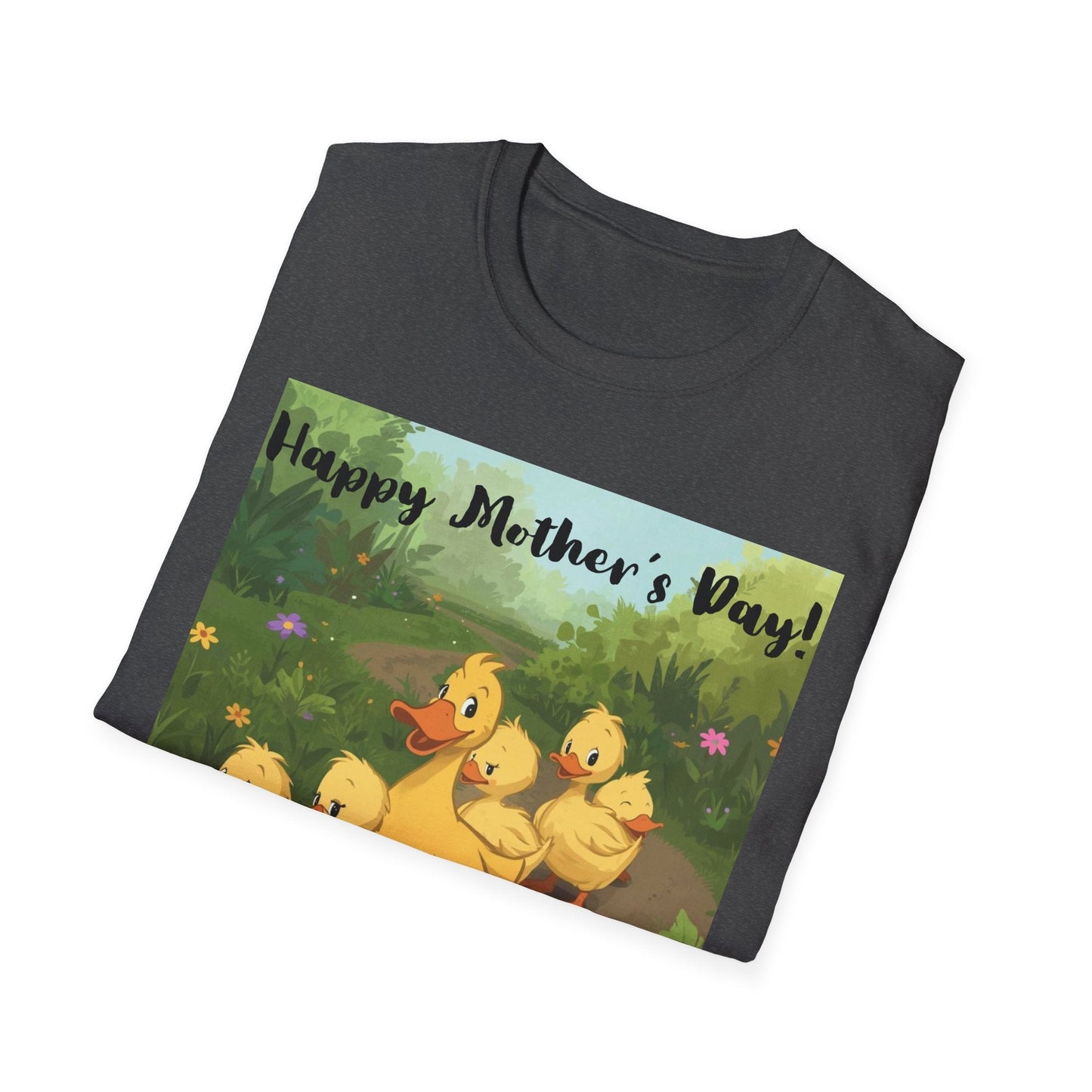 "Happy Mother's Day" Duck Family T-Shirt - Cute Duckling Graphic Tee for Mom | Sizes S–3XL - Geo Rocks The 'Tism