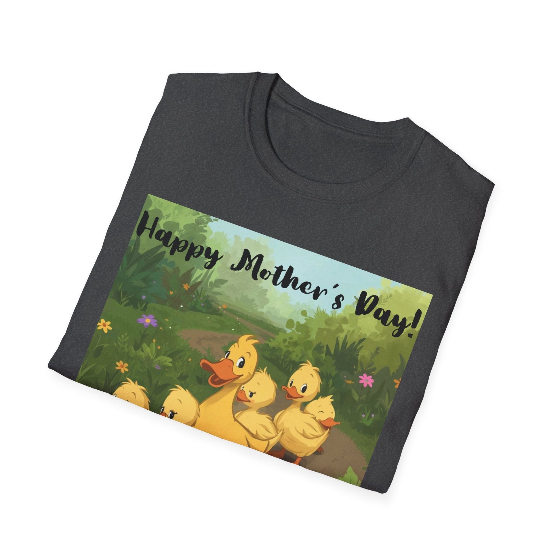 "Happy Mother's Day" Duck Family T-Shirt - Cute Duckling Graphic Tee for Mom | Sizes S–3XL - Geo Rocks The 'Tism